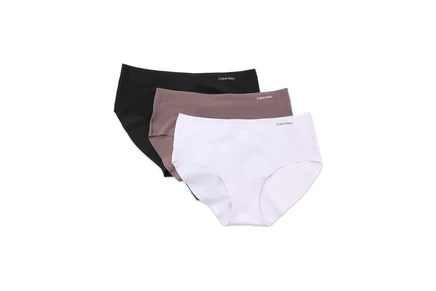 Женские хипстеры Calvin Klein 3шт., черный/коричневый/лиловый