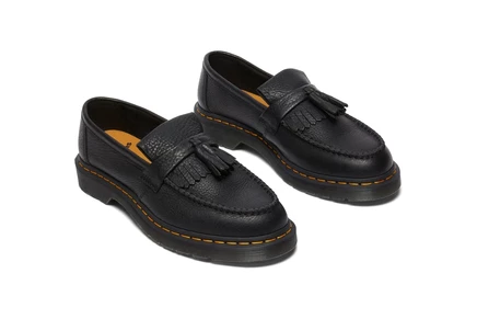 Лоферы Dr. Martens Adrian Yellow Stitch Leather Loafers