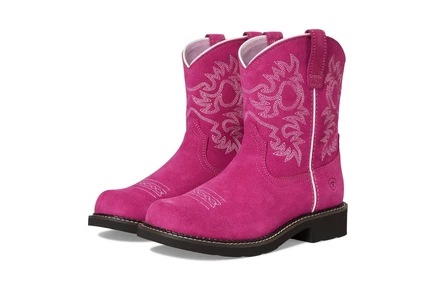 Детские ковбойские сапоги Ariat Youth Fatbaby, ярко-розовые
