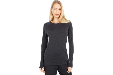 Женская термофутболка Smartwool Merino 250, в темно-сером меланже