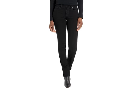 Джинсы 7 For All Mankind B(air) Kimmie Straight in Rinse Black