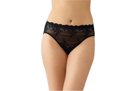 Женские трусы Wacoal Embrace Lace Hi‑Cut, черные