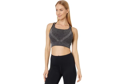 Женский бюстгальтер Smartwool Intraknit Strappy, черный меланж
