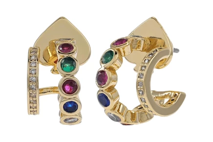 Серьги Kate Spade New York Dazzle Double Huggies Earrings