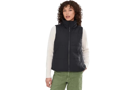 Женский стеганый жилет L.L.Bean Old Port, черный