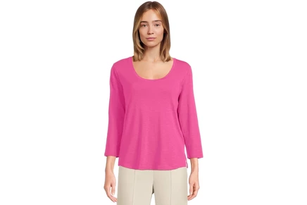 Женский топ Tommy Bahama Ashby Isles, 3/4 рукав, ягодный