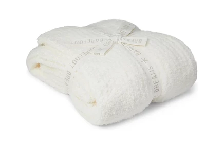 Плед Barefoot Dreams Cozychic Ribbed, перламутровый