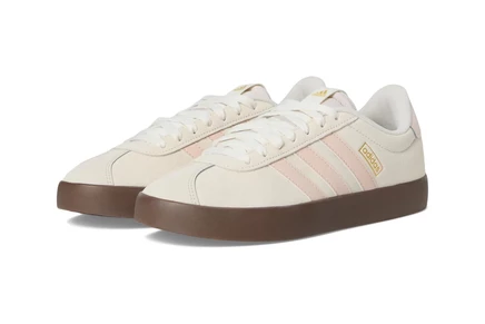 Женские кеды adidas VL Court 3.0, молочно‑белые/золотистые