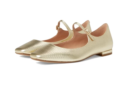Женские балетки Cole Haan Bridge Mary Jane, золотистые
