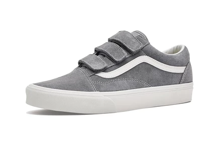 Кроссовки Vans Old Skool V, замшевые, светло-серые