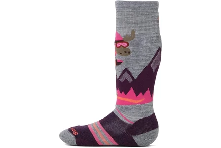 Носки Smartwool Kids Wintersport Full Mountain Moose Pattern OTC Socks (Toddler/Little Kid/Big Kid)
