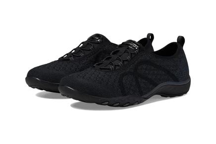 Женские кроссовки Skechers Breathe-Easy Fortuneknit, черные
