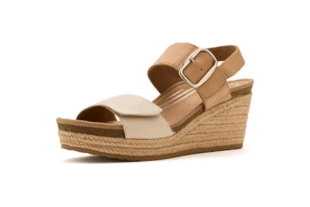 Aetrex Ashley Adjustable Wedge Sandals