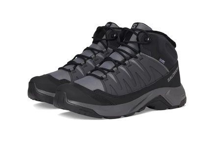 Женские ботинки Salomon X-Adventure кожаные, темно-серый/черный