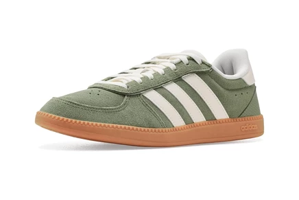 Женские кеды adidas Breaknet Sleek, зеленые/белые/рыжие