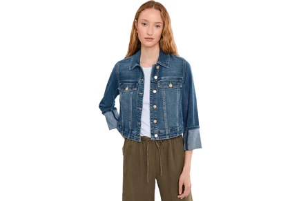 Женская джинсовая куртка Liverpool Los Angeles Petite High Cuff Trucker, west ways