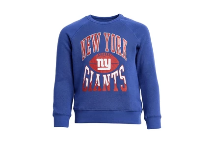 Толстовка Junk Food Clothing Kids NFL New York Giants Hot Route Raglan Fleece (Little Kid/Big Kid)