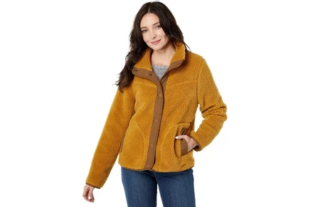 Женская флисовая куртка L.L.Bean Beans Sherpa, золотистая