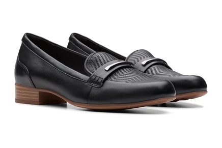 Женские лоферы Clarks Juliet Aster кожаные, черные