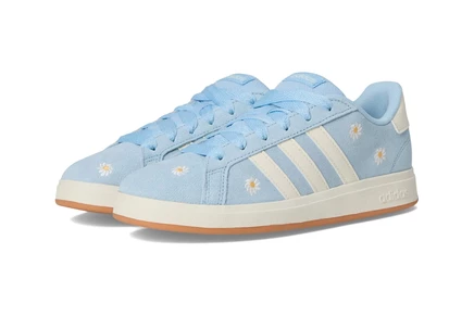 Детские кроссовки Adidas Grand Court 00S, голубые/белые