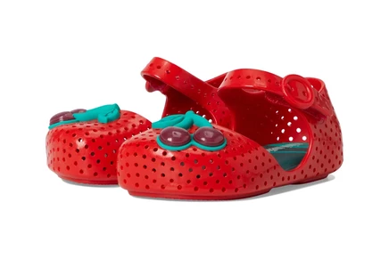 Mini Melissa Furadinha Pop Baby (Toddler/Little Kid) red/green