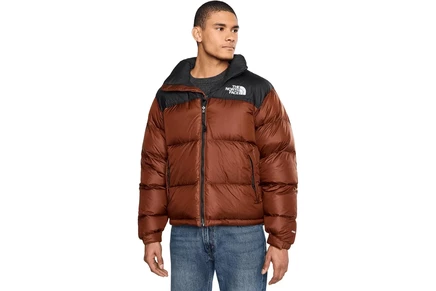 Мужская куртка The North Face 1996 Retro Nuptse, коричнево-черная