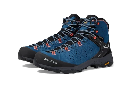 Женские треккинговые ботинки Salewa Alp Trainer 2 Mid, синий/коралловый