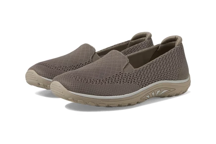 Женские балетки Skechers Willows Vibe, темно-бежевые