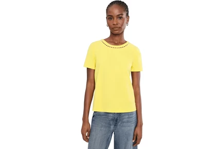 Женский трикотажный топ Lilly Pulitzer Clairmont Pearl, желтый