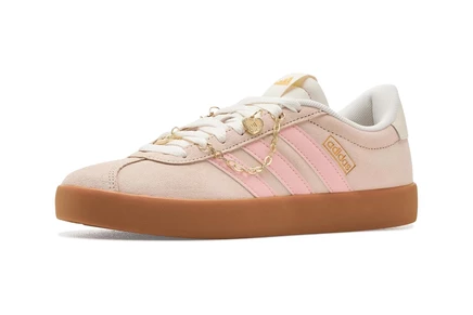 Женские кроссовки adidas VL Court 3.0 crystal linen/blush pink/off white