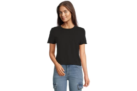 Женская футболка Michael Stars Jackie Raw Edge Crew Neck Tee