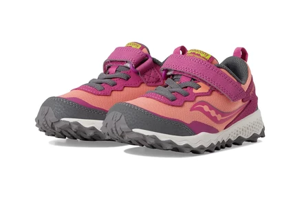 Детские кроссовки Saucony Peregrine Shield KDZ, ягодно-корaлловые