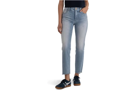 Джинсы KUT from the Kloth Rachael High Rise Fab Ab Mom Raw Hem