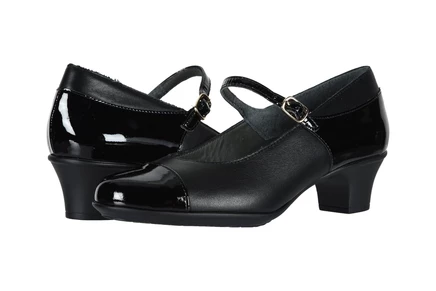 SAS Isabel Mary Jane Comfort Heel black/black patent