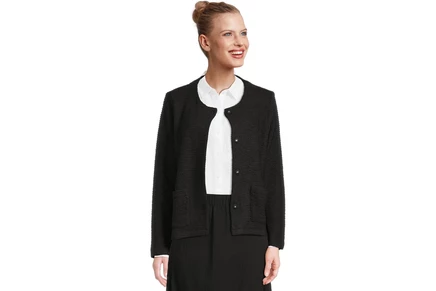 Куртка Eileen Fisher Organic Cotton Boucle Round Neck Jacket