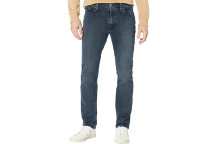 dark indigo worn in
