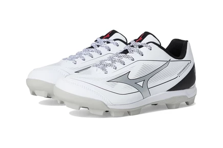 Детские кроссовки Mizuno Cushionrevo Diamond Jr, бело-чёрные