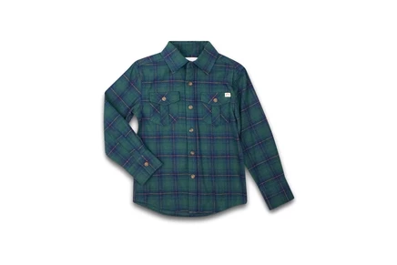 Мужская рубашка Appaman Kids Flannel Shirt (Toddler/Little Kid/Big Kid) blue/green