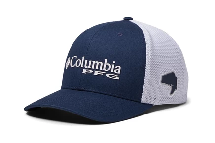 Унисекс кепка Columbia PFG Mesh, темно-синяя/белая
