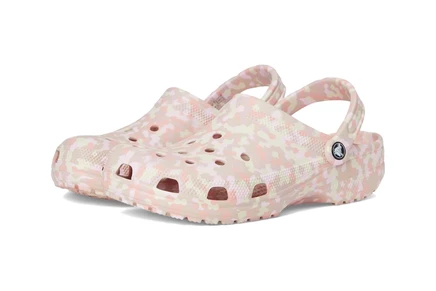 Унисекс сабо Crocs Classic Marbled Tie-Dye, розовые/мульти