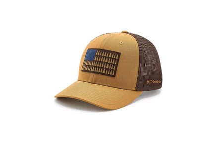 Columbia Tree Flag Mesh Ball Cap maple sugar/tobacco