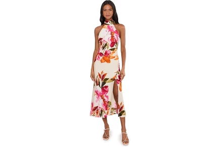 Платье Adrianna Papell Printed Satin Dress