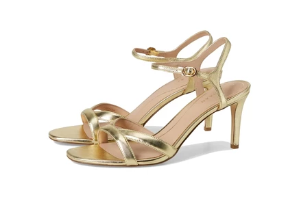 dark gold metallic leather