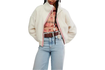 Женский кардиган Free People Alpine Sherpa, белый