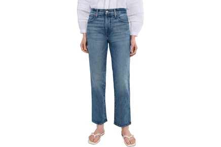 Джинсы Madewell The Petite Longline Straight Jean in Pickett Wash