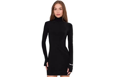 Платье Norma Kamali Long Sleeve Turtleneck Mini Dress