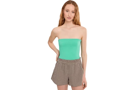 Женский топ Free People The Carrie Tube, бирюзовый