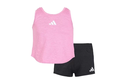Детский комплект adidas kids melange flounce, меланж