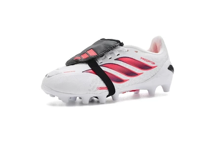 Детские бутсы adidas Predator, бело-оранжево-черные