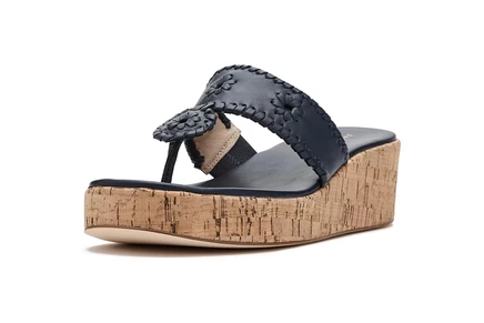Женские сабо Jack Rogers Jacks Mid-Wedge, темно-синие